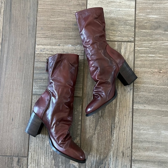 Free People ELLE BLOCK HEEL BOOT size 11 in vintage oak - Picture 6 of 11